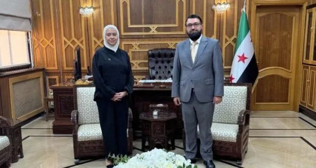 وزير العدل ومستشارة وزير الخارجية يبحثان تعزيز التعاون القانوني والقضائي المشترك