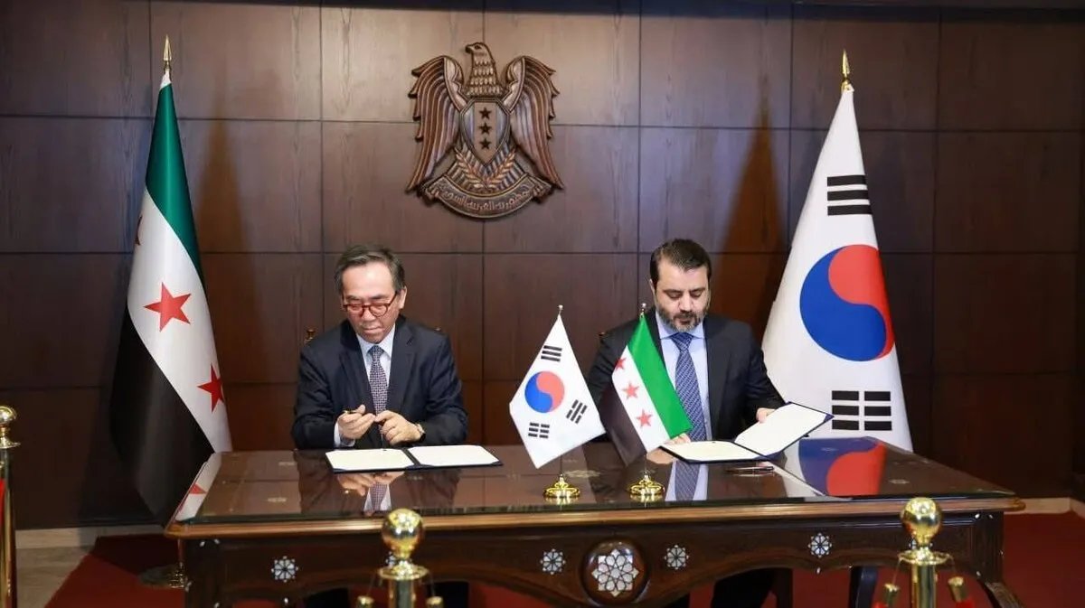 كوريا الجنوبية وسوريا تُدشّنان علاقات دبلوماسية لأول مرة لتعزيز التعاون والتنمية المشتركة