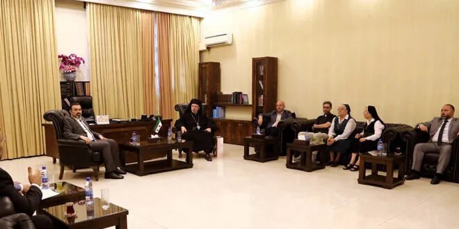 وزير التربية السوري يبحث مع الكنائس مستقبل المدارس المستعادة وسبل إعادة ترخيصها