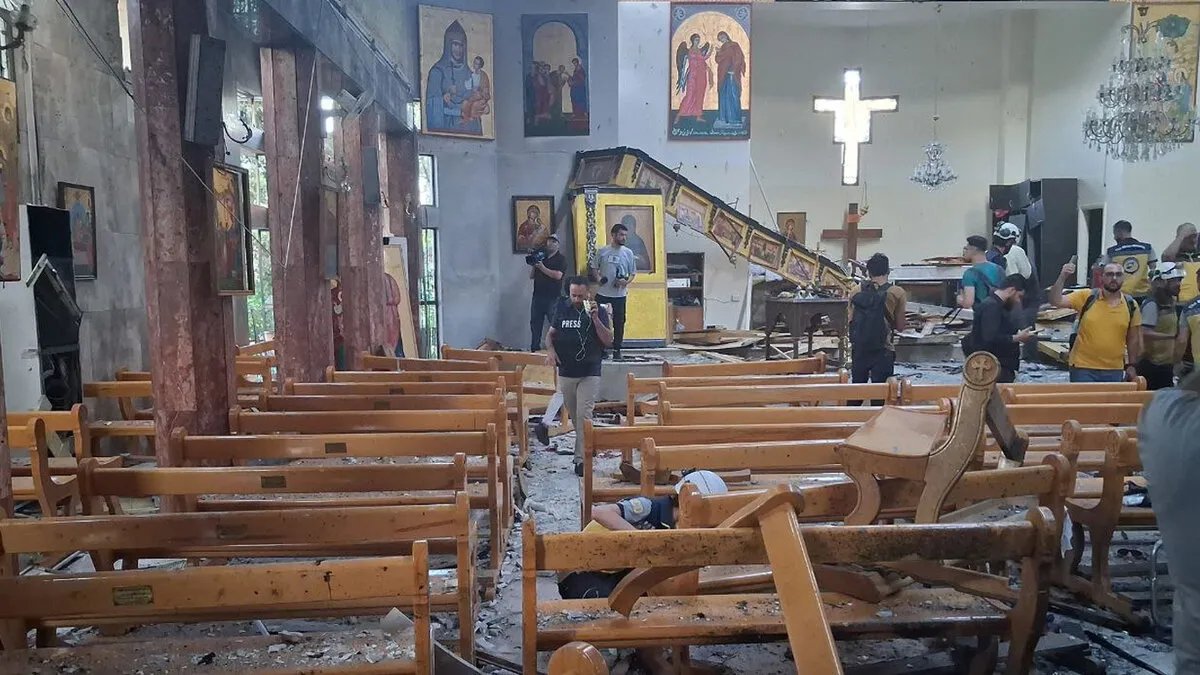 ارتفاع حصيلة تفجير كنيسة مار إلياس بدمشق وسط إدانات واسعة ودعوات للتضامن