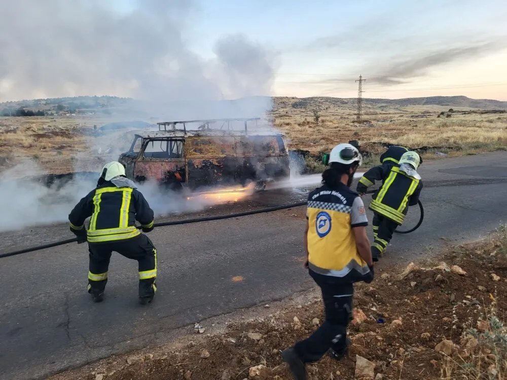 الدفاع المدني السوري يخمد 5 حرائق في دمشق وإدلب واللاذقية دون خسائر بشرية