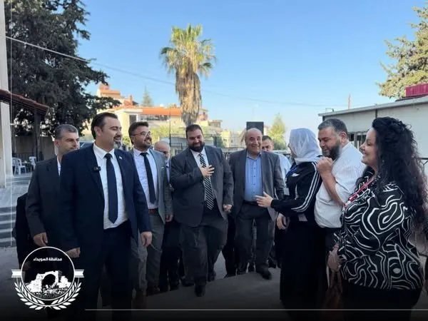 بعد تعليق عمله.. مصطفى البكور يعود محافظاً للسويداء ويبدأ مهامه بتفقد الامتحانات