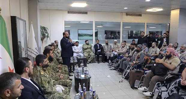 اللواء محمد خير حسن شعيب يستقبل حجاج وزارة الدفاع السورية من الجرحى