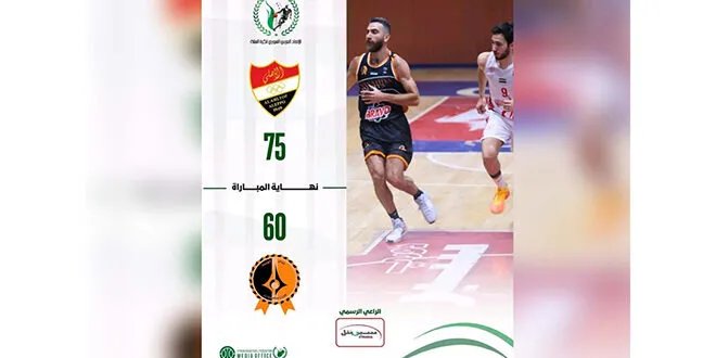 أهلي حلب ينتفض ويتعادل في نهائي دوري السلة المثير