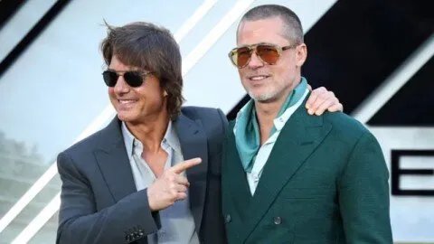 بعد 30 عاماً: براد بيت وتوم كروز يجتمعان في العرض الأول لفيلم F1 بلندن