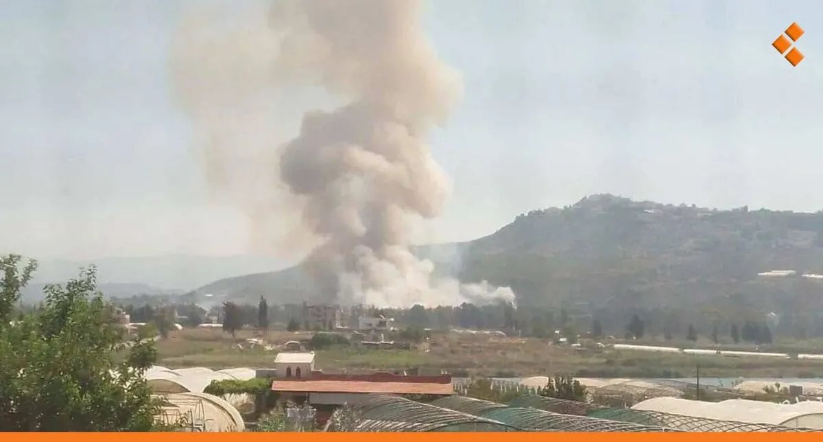 حريق في موقع عسكري سابق قرب جبلة يتسبب بانفجارات متتالية