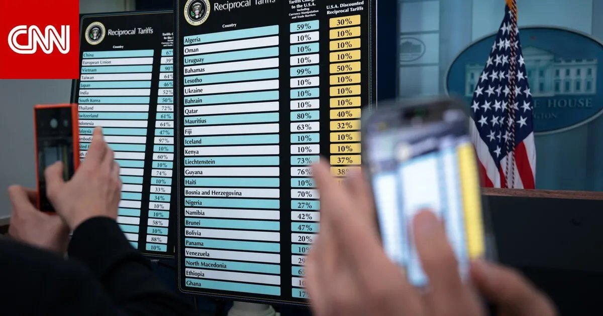 18 دولة عربية على قائمة الرسوم الجمركية الجديدة لترامب بنسبة تبدأ من 10%