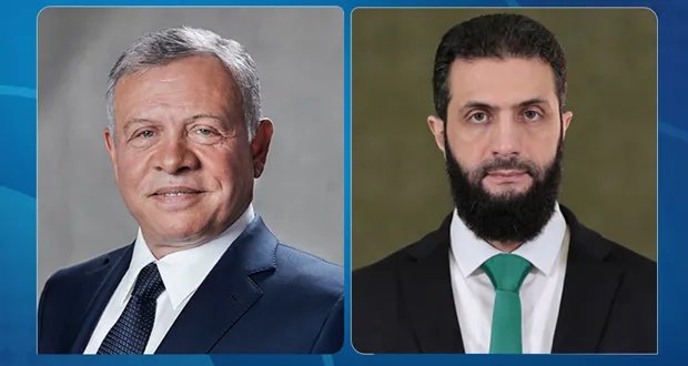 الملك عبد الله الثاني يهنئ الرئيس الشرع بالعام الهجري الجديد