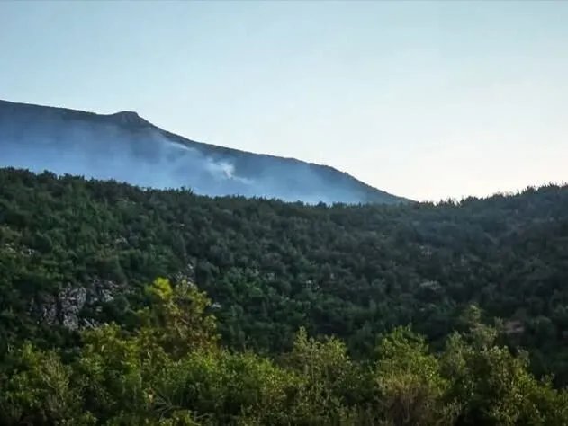 فرق الإطفاء تسيطر على معظم حريق جبال مصياف وتواصل عمليات التبريد