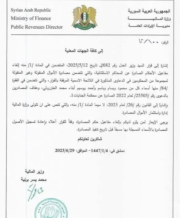 بعد 6 سنوات من التجميد: رفع الحجز عن أموال شركتي كتاكيت وجنتي