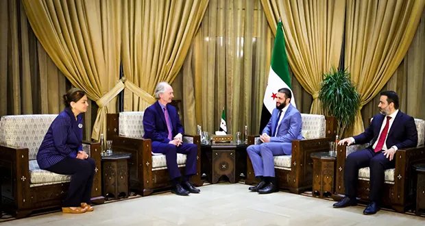 الرئيس الشرع يستقبل المبعوث الأممي الخاص إلى سوريا: آخر المستجدات