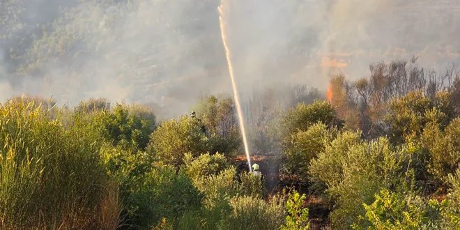 حرائق ريف اللاذقية تتسع: ألسنة اللهب تصل جبلي الأكراد والتركمان والدفاع المدني يكافح