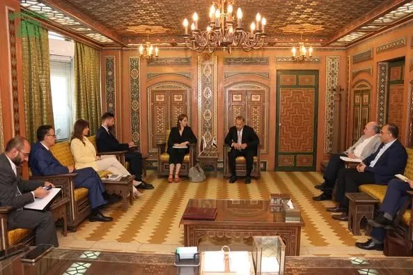 غرفة تجارة دمشق تطلب دعمًا خاصًا من ألمانيا لتطوير العمل خلال لقاء مع وفد ألماني