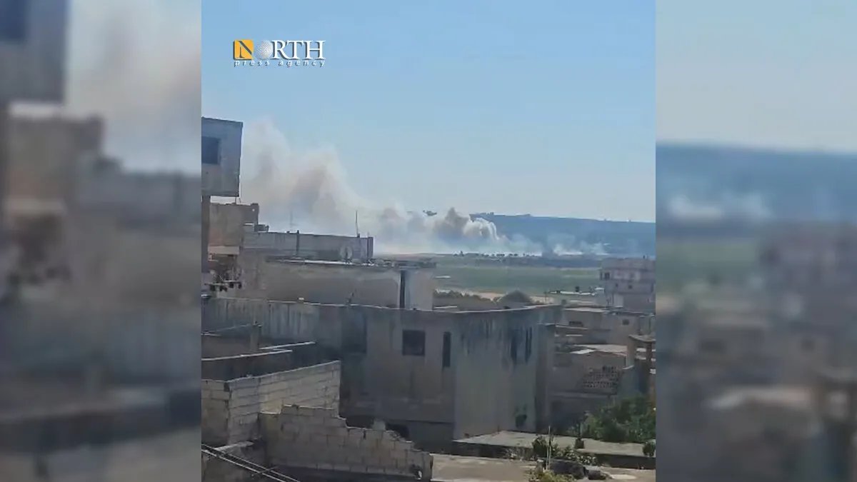 دوي انفجارات يهز بلدتي كفريا والفوعة بريف إدلب الشمالي: حريق في مستودعات ذخيرة