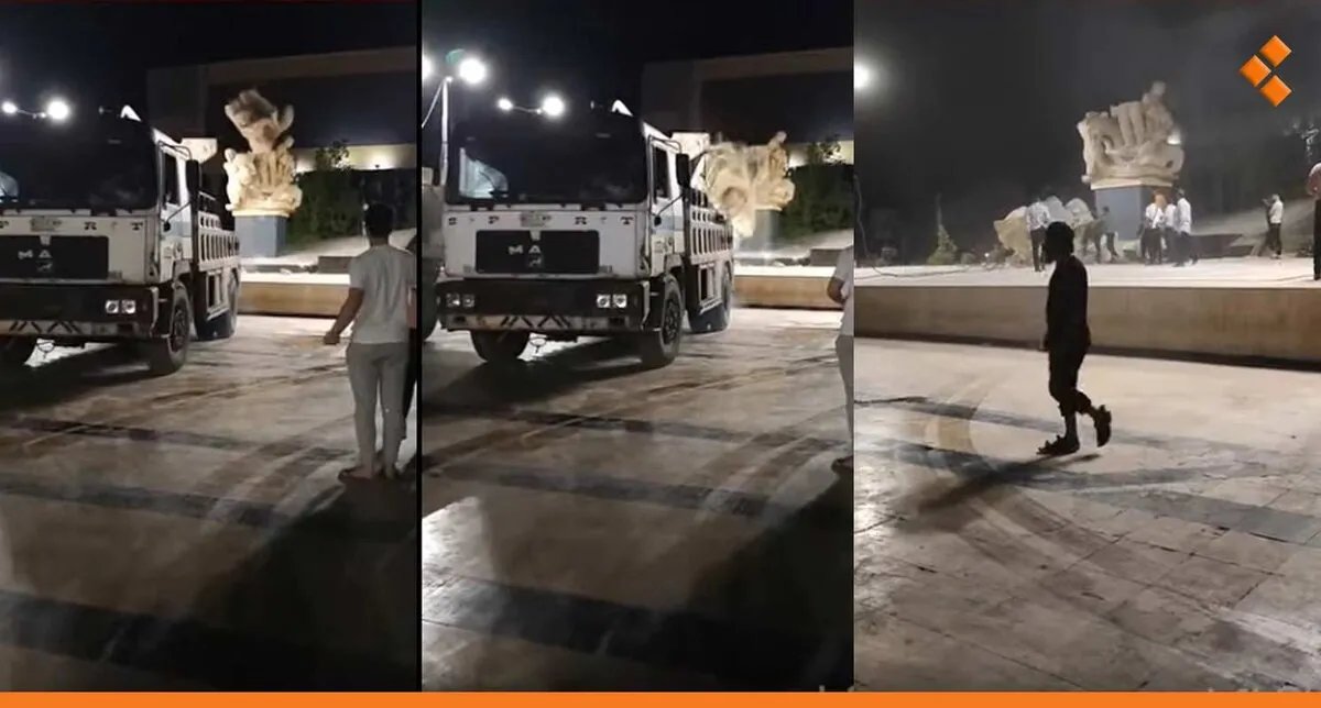 جدل في حلب: محاولة نقل تمثال الشهداء تثير استياءً وتحطّم جزء منه