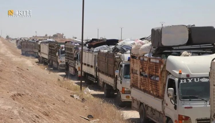 عودة طوعية: 48 عائلة من مخيم العريشة تتجه إلى دير الزور وريفها