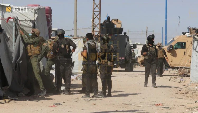 قسد تلقي القبض على عنصر من داعش يقوم بتجنيد المقاتلين في مخيم الهول