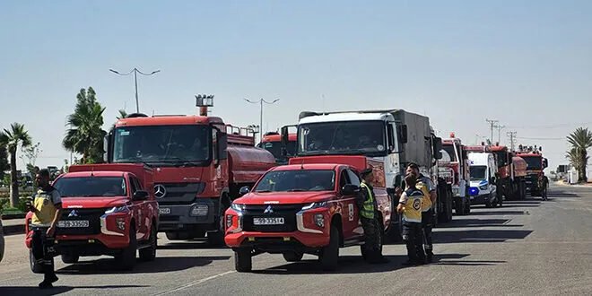 الأردن يرسل فرق إطفاء إلى سوريا للمساعدة في مكافحة الحرائق