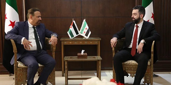 وزير الإدارة المحلية والبيئة يبحث مع السفير الأردني بدمشق تعزيز التعاون المشترك