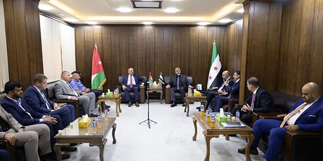 محافظ درعا يستقبل محافظ إربد لبحث توأمة تاريخية بين المحافظتين