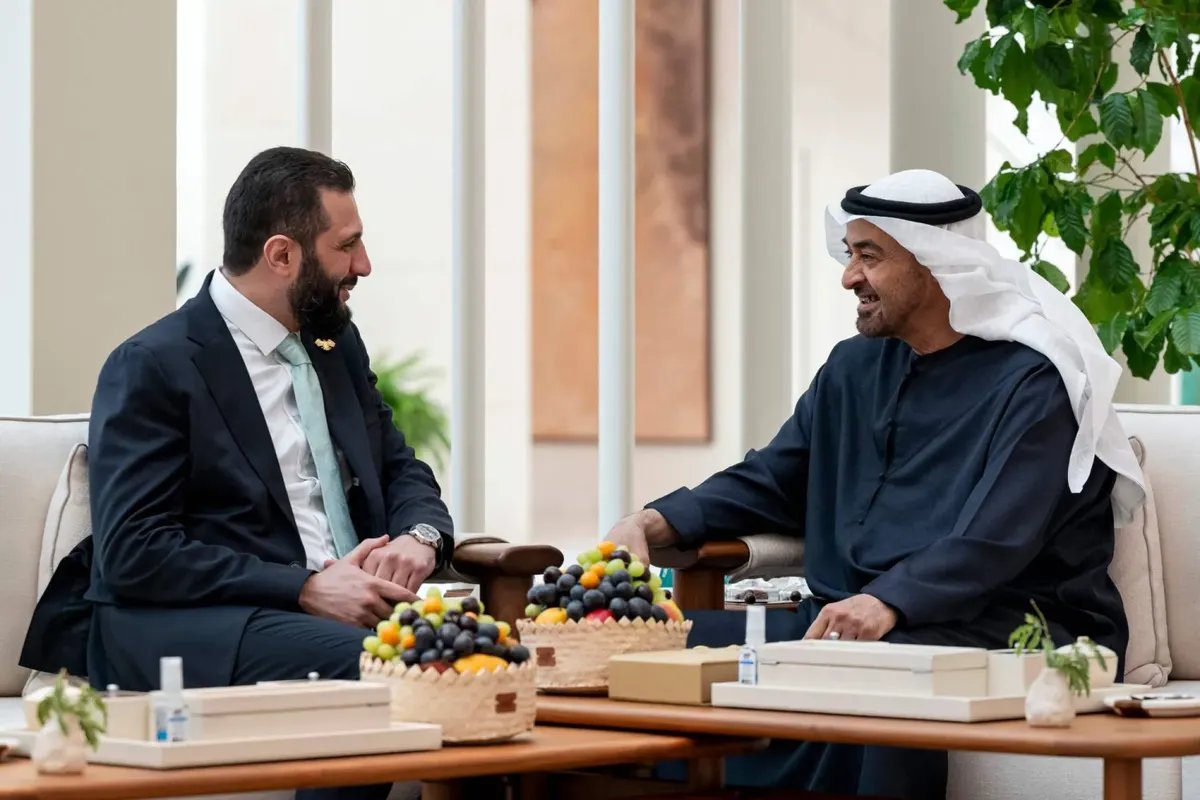 الرئيس الشرع من الإمارات: شراكات استراتيجية خليجية لتعزيز الاقتصاد السوري