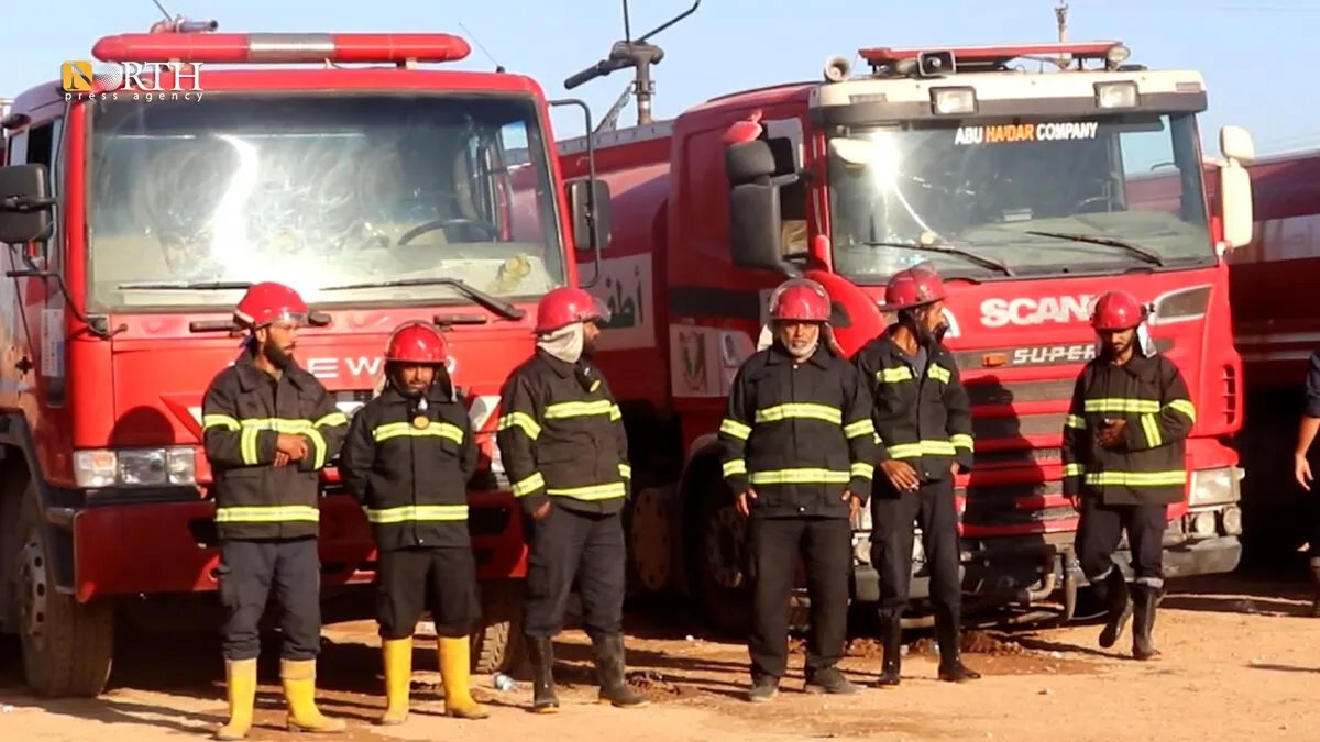 الإدارة الذاتية تدعم اللاذقية بفرق إطفاء لمواجهة الحرائق المستمرة