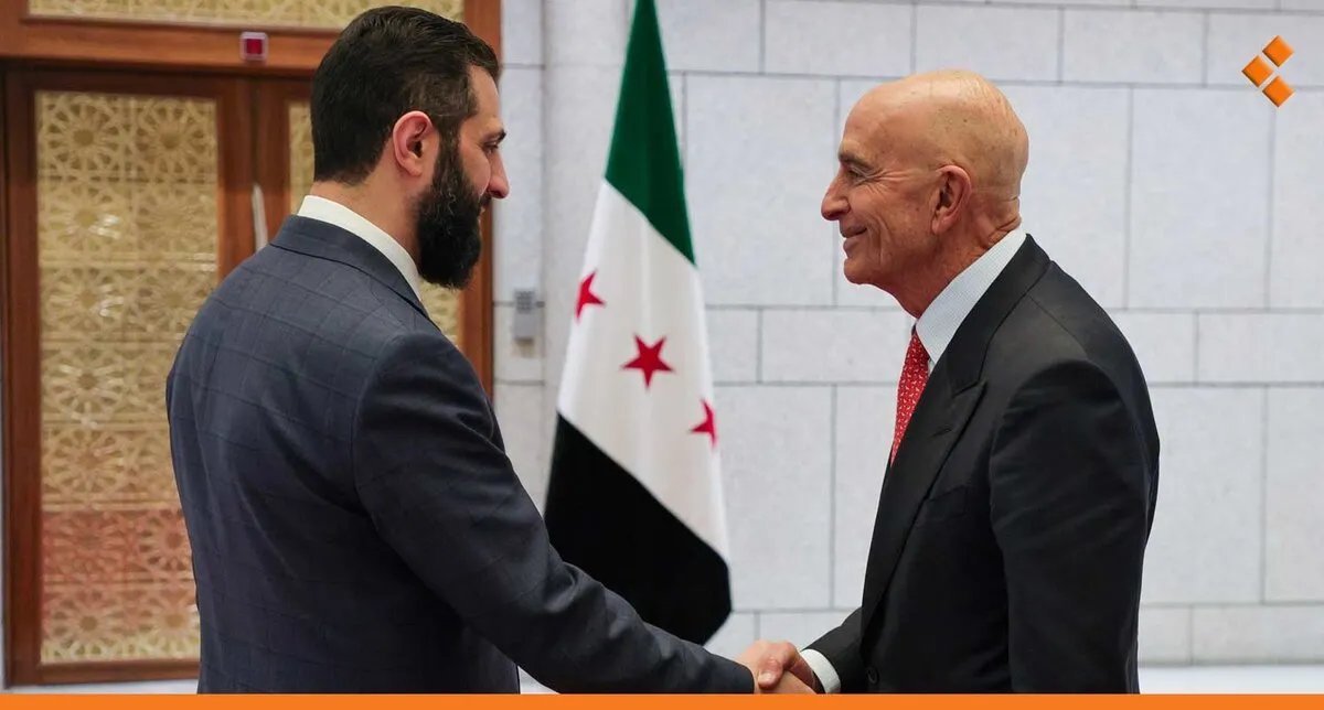 دمشق: قصر الشعب يشهد اجتماعاً بين أحمد الشرع والمبعوث الأمريكي توماس باراك