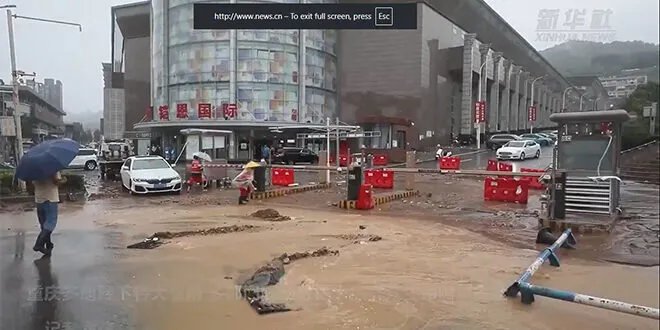 فيضانات مدمرة في الصين: إجلاء الآلاف بعد أمطار غزيرة تجتاح مدينة تشاوتونغ