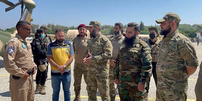 العميد هواري يبحث تعزيز التعاون مع فريق الجيش الأردني في إخماد حرائق اللاذقية