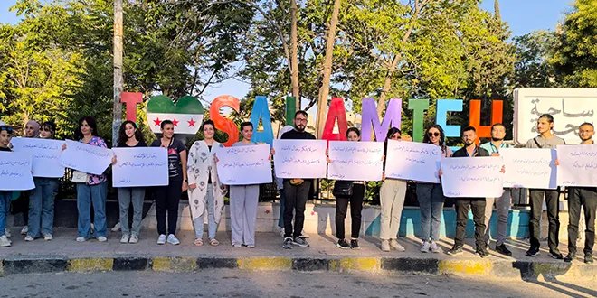 تقديرًا لجهودهم في إخماد الحرائق: وقفة شكر لعناصر الدفاع المدني في سلمية