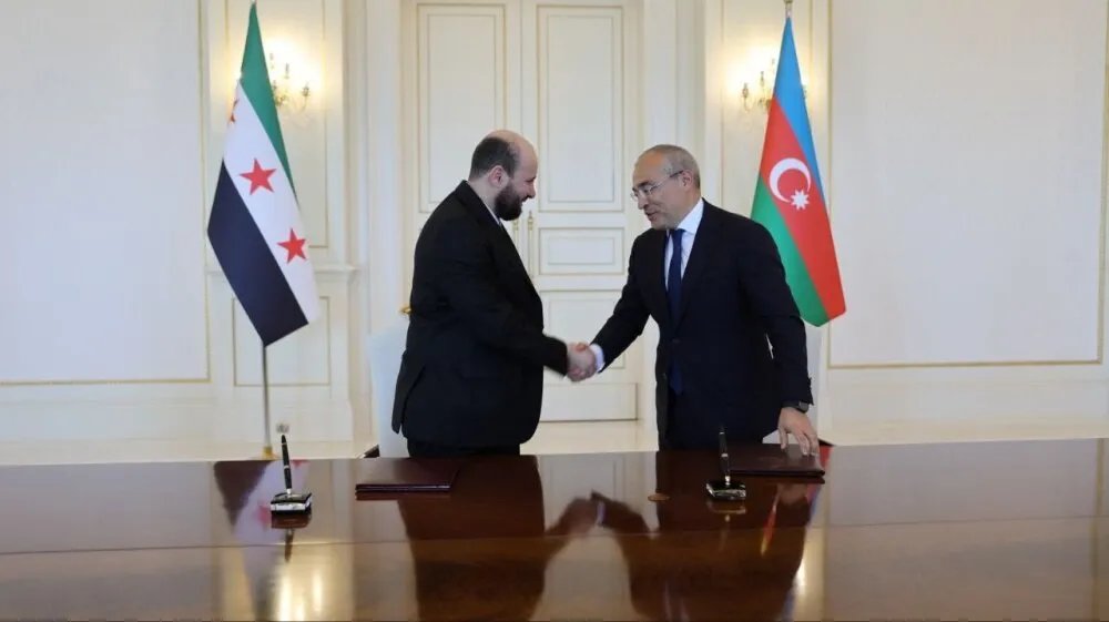 سوريا وأذربيجان توقعان مذكرة تفاهم لتوريد الغاز وتعزيز التعاون في مجال الطاقة
