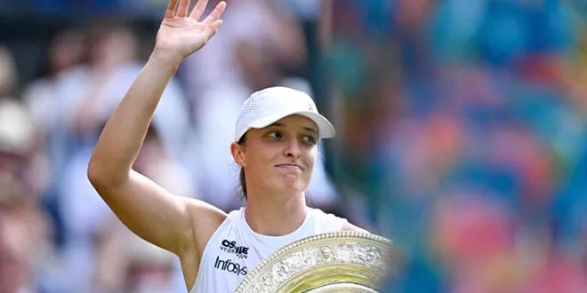 إيغا شفيونتيك تتوج بلقب ويمبلدون للتنس وتسطر إنجازاً تاريخياً