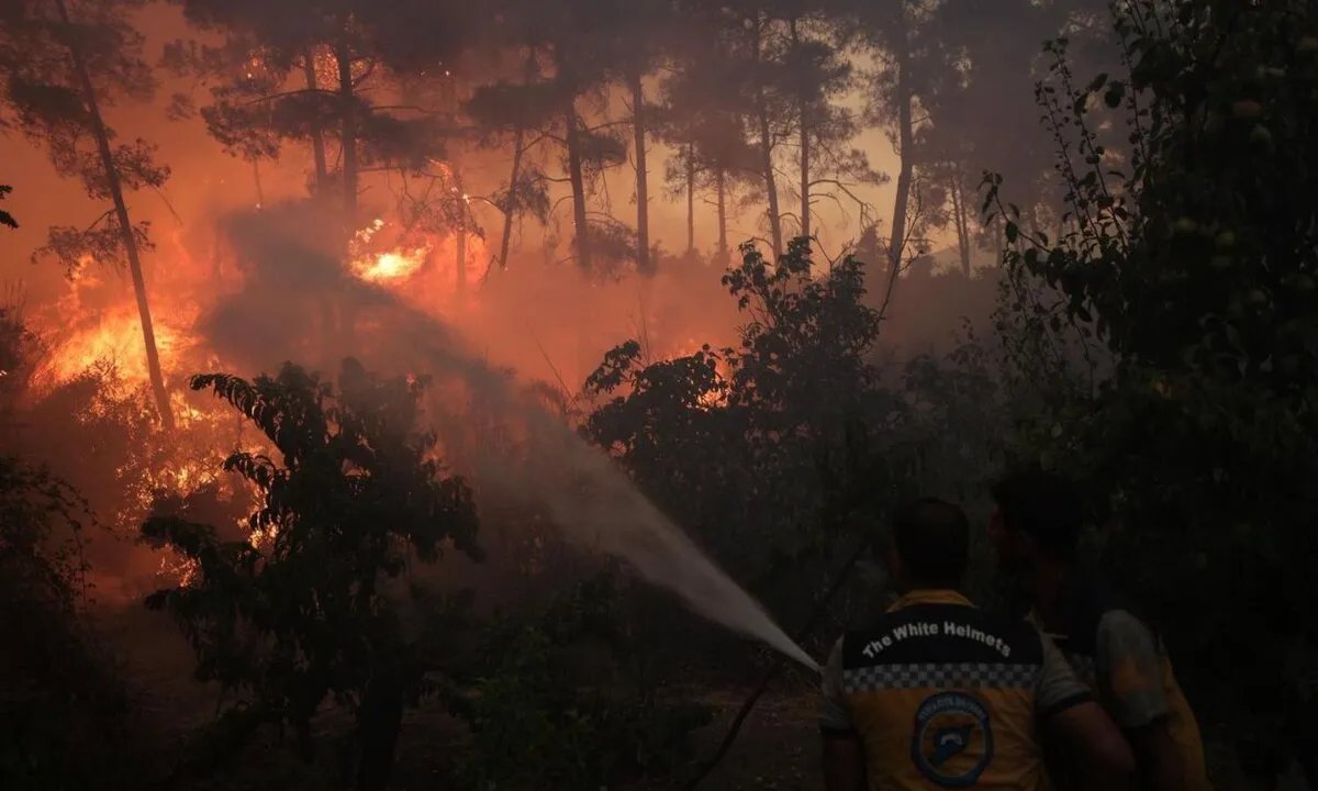 قطر تدعم جهود إخماد حرائق الساحل السوري بخمس طائرات وفرق متخصصة