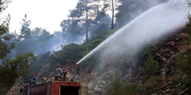 السيطرة تقترب: فرق الإطفاء توقف امتداد النيران في ريف اللاذقية الشمالي