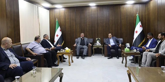 محافظ درعا ووفد الرمثا الأردني يبحثان إعادة فتح المعابر وتنشيط التبادل التجاري