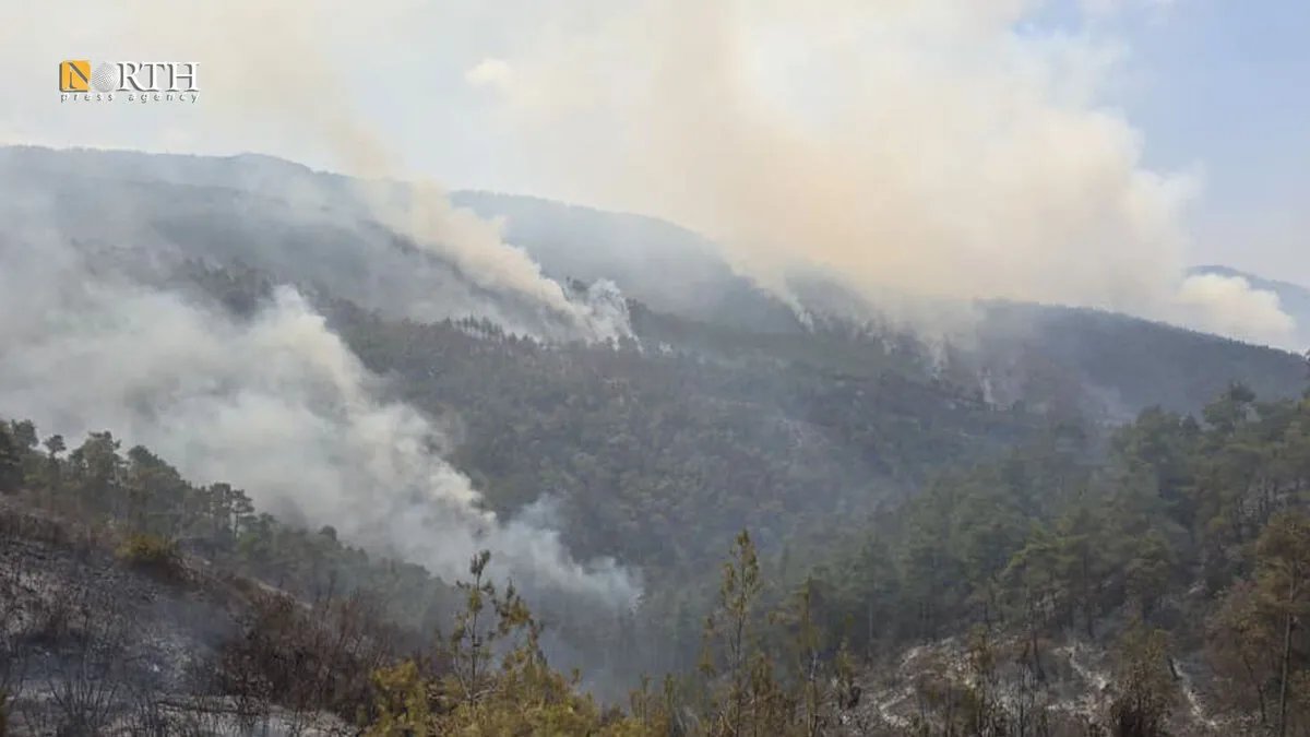 الدفاع المدني يعلن السيطرة على معظم حرائق ريف اللاذقية ويكشف عن تحديات في إخماد البؤر المتبقية