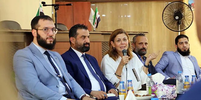 الوزيرة قبوات تبحث مع منظمات المجتمع المدني في حلب سبل النهوض المجتمعي والتنمية المستدامة