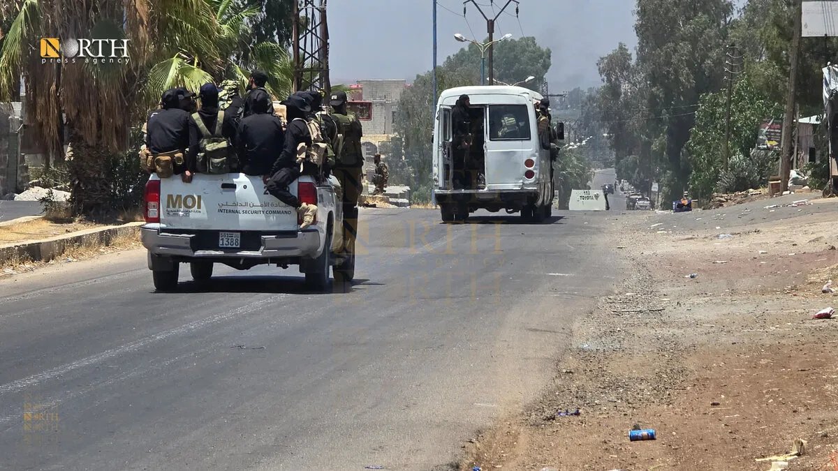 انتشار عناصر الدفاع السورية والأمن الداخلي في بلدة ولغا غربي السويداء: تفاصيل