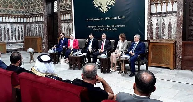 اللجنة العليا لانتخابات مجلس الشعب تستمع لآراء شخصيات من حلب وريفها حول العملية الانتخابية