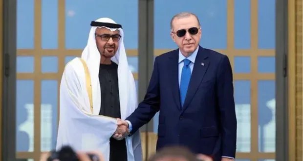 الشيخ محمد بن زايد آل نهيان في أنقرة تلبية لدعوة أردوغان