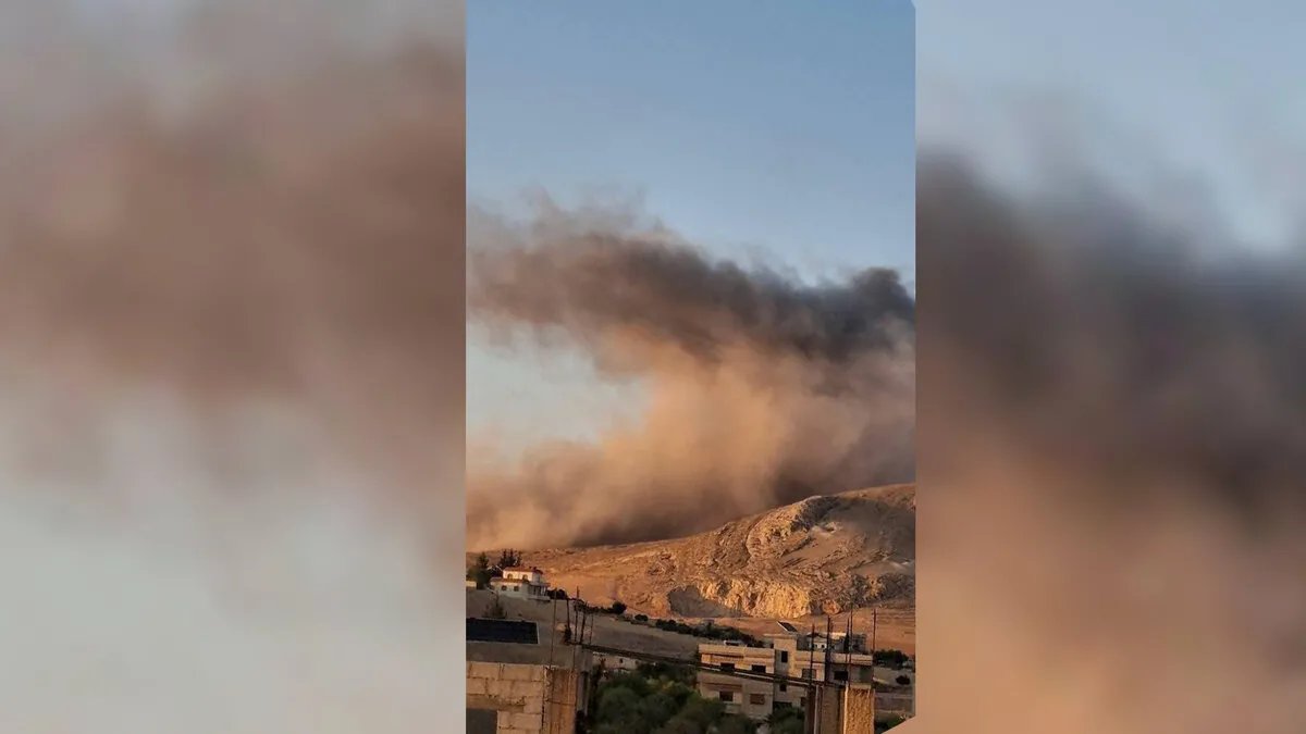 تصعيد خطير: غارات إسرائيلية مكثفة تستهدف مواقع في ريف دمشق والسويداء