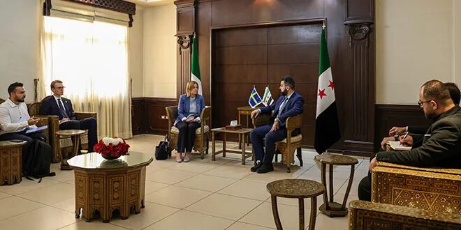 سوريا والسويد تبحثان تعزيز التعاون المشترك وإعادة الإعمار