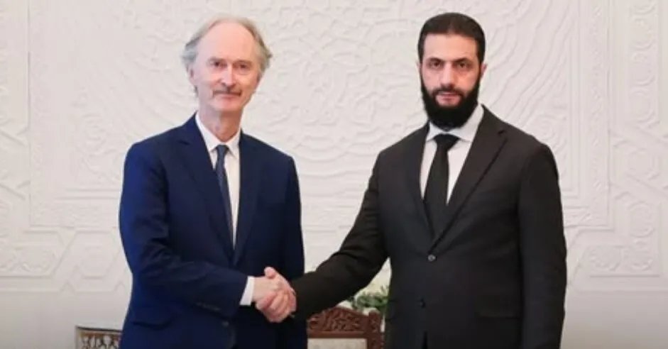 بيدرسون: المطالبة بحماية دولية للسويداء غير واقعية ويدين القصف الإسرائيلي على سوريا