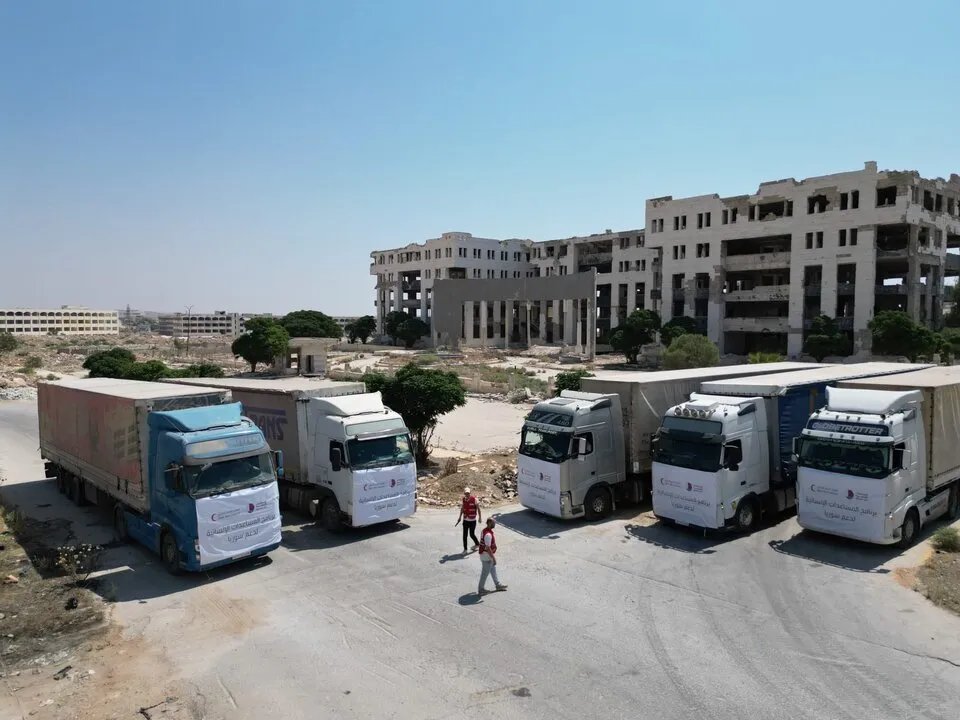 قطر تقدم مساعدات عاجلة للنازحين من السويداء في محافظة درعا