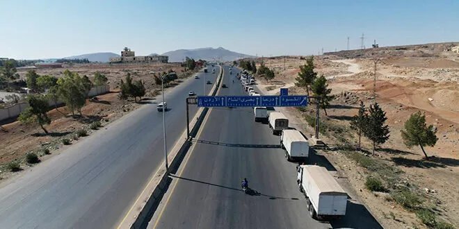 وزارة الصحة السورية ترسل قافلة مساعدات طبية ضخمة إلى السويداء بعد فتح ممرات آمنة