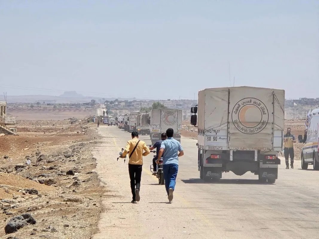 قافلة مساعدات طبية تصل السويداء بعد رفض استقبال الوفد الحكومي