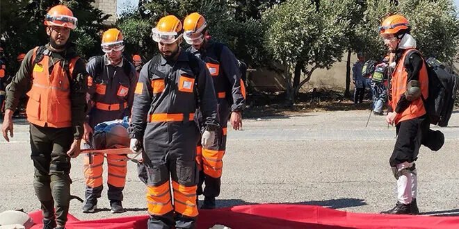 حماة: تدريب مشترك لمديرية الإسعاف والطوارئ لتعزيز الاستعداد لمواجهة الأزمات