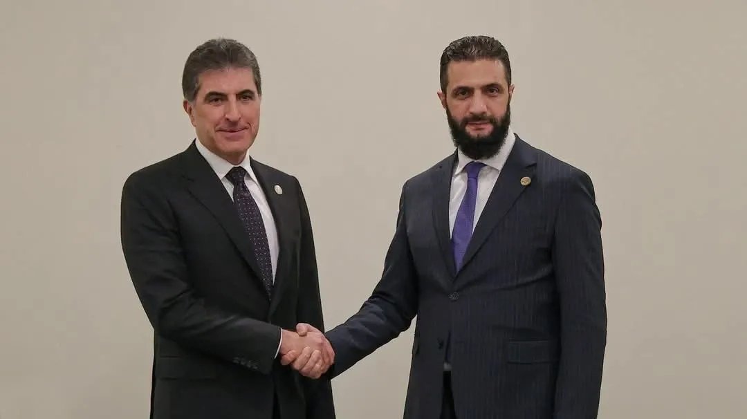 بارزاني يعلن دعمه لرؤية الشرع لمستقبل سوريا ويؤكد استمرار التعاون ضد داعش