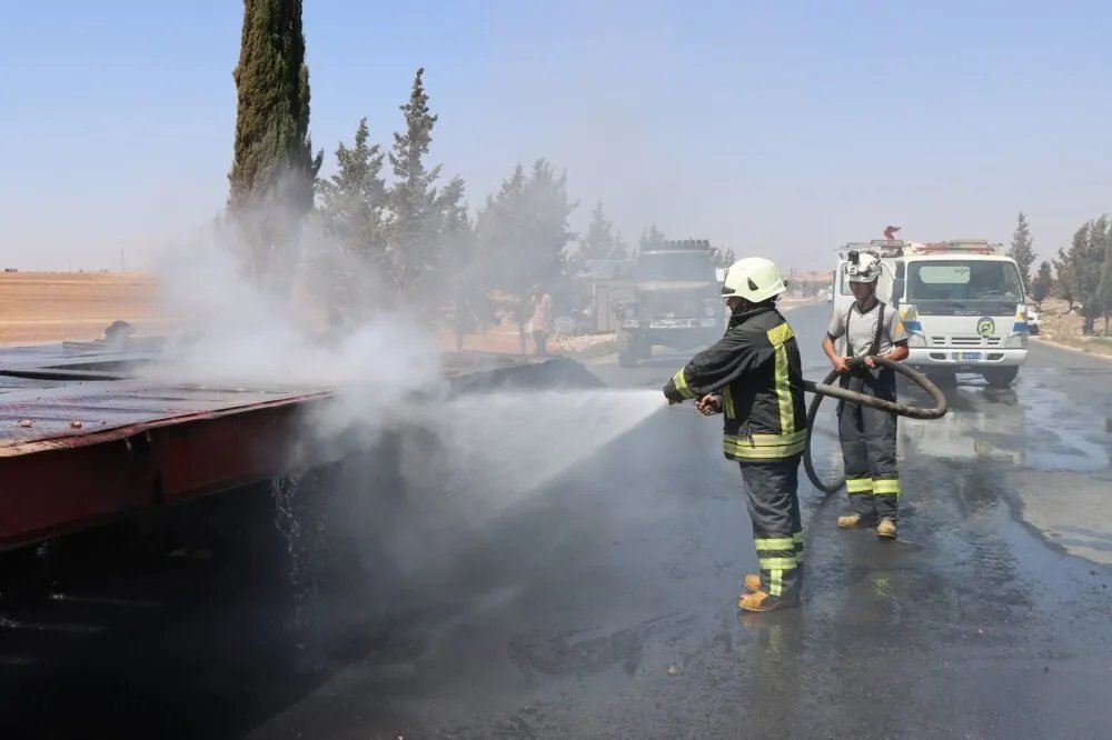 الدفاع المدني السوري يسيطر على 18 حريقاً في 24 ساعة بمحافظات سورية مختلفة