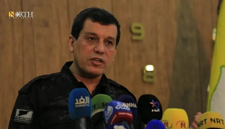 مظلوم عبدي يؤكد التزام قوات سوريا الديمقراطية بالشراكة مع التحالف الدولي في مكافحة الإرهاب